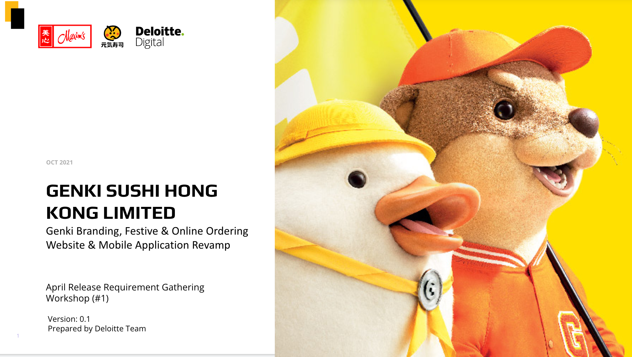Discovery workshop with Genki Sushi teams